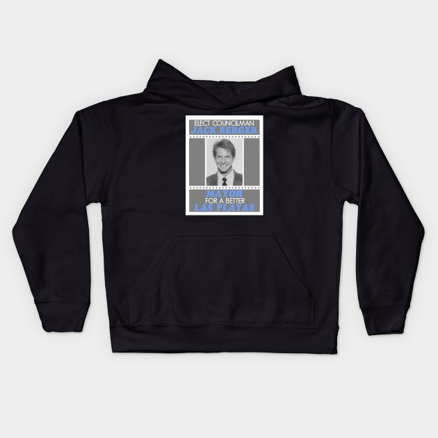 Jack Berger Poster Kids Hoodie by BigOrangeShirtShop